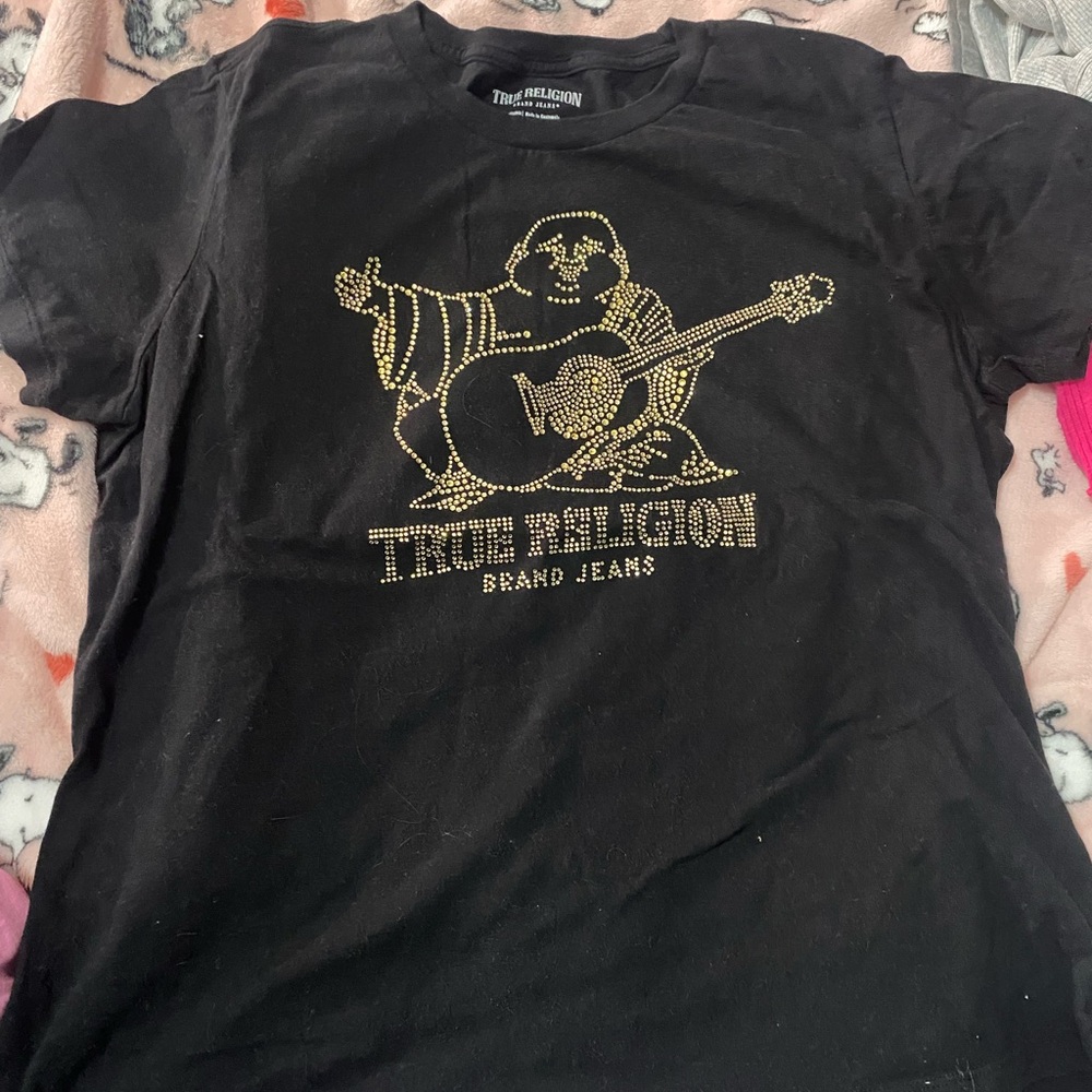 True Religion Black Graphic Tee
